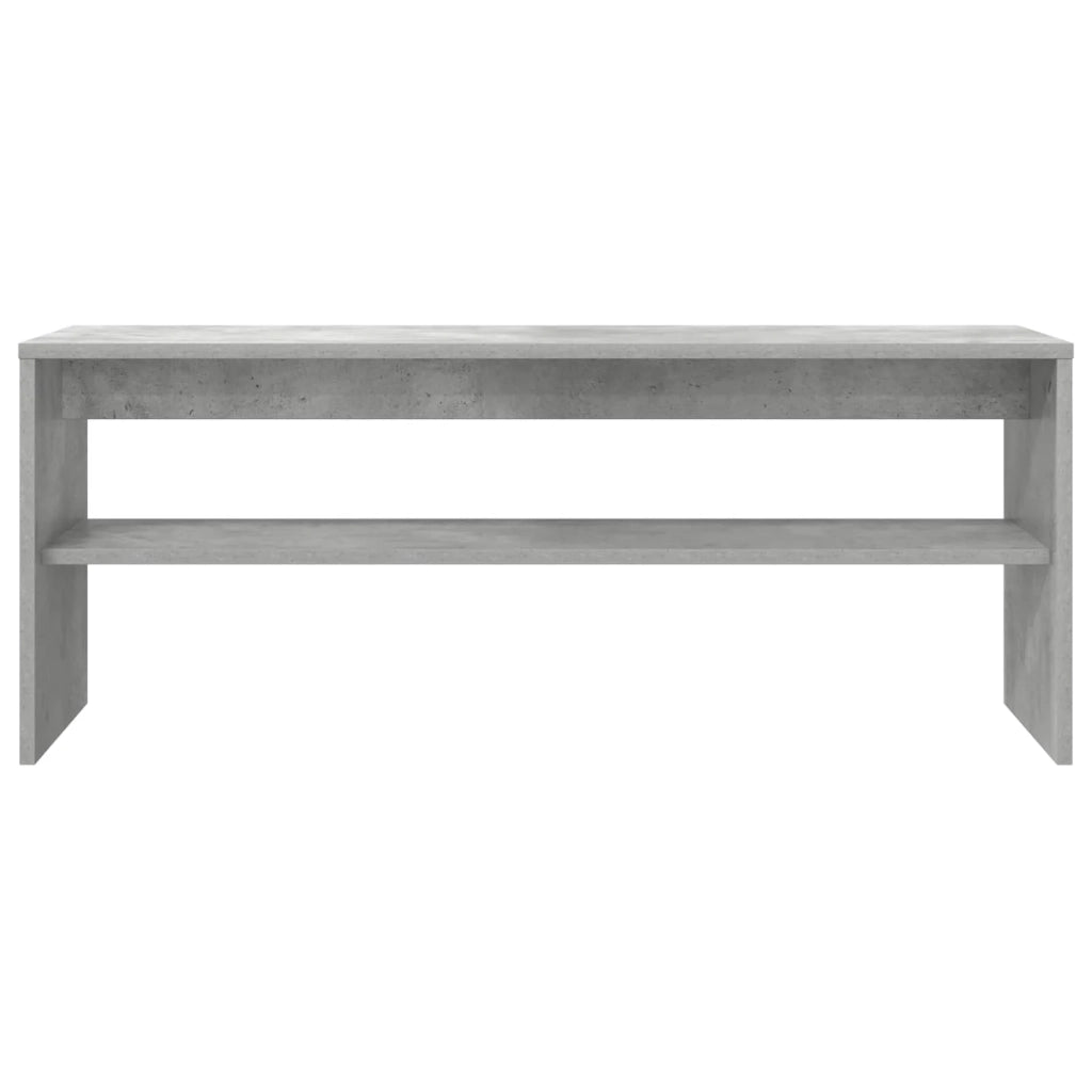 Mobile TV rettangolare moderno con elegante spazio di archiviazione per il soggiorno 100 x 30 x 40 cm legno ingegnerizzato grigio cemento 02_0058380