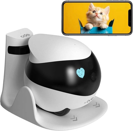 Casa 1080P Camera Wi-Fi IP con Notte IR e Audio 2 Vie, Autozoom e SD, per Animali e Oggetti, con Caricamento Auto e Connessione a Internet