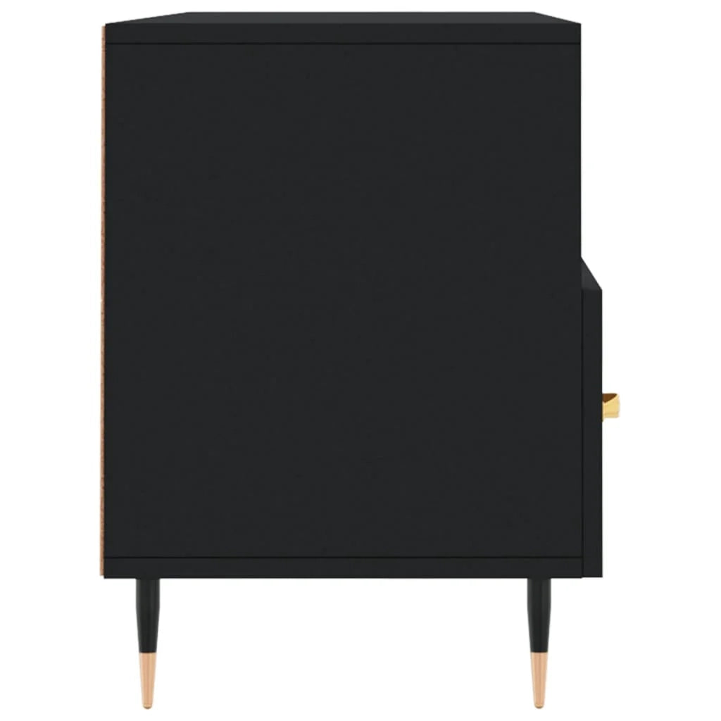 Mobile TV multimediale mensola TV credenza TV sala da pranzo soggiorno camera da letto 102 x 36 x 50 cm legno ingegnerizzato nero 02_0025606
