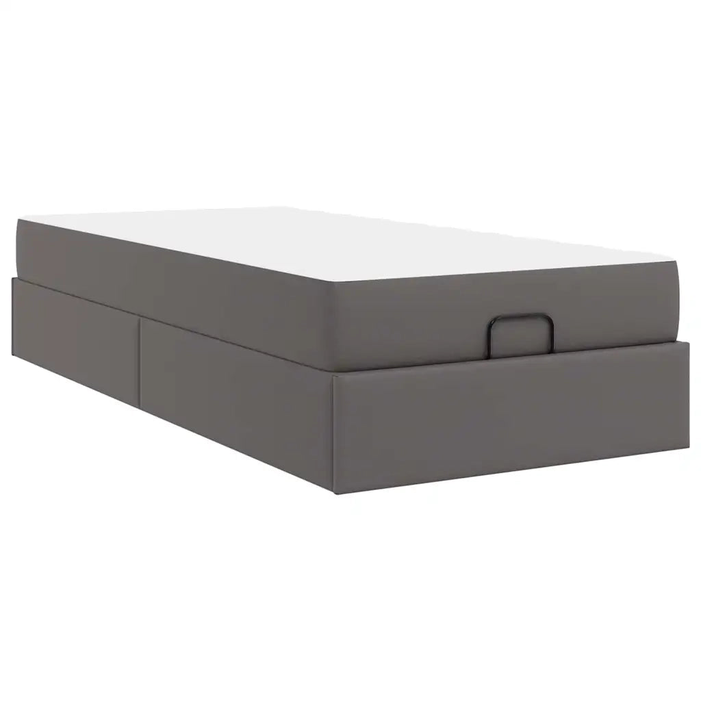 Struttura letto con materasso Altro 2 pcs Grigio PVC 3399403