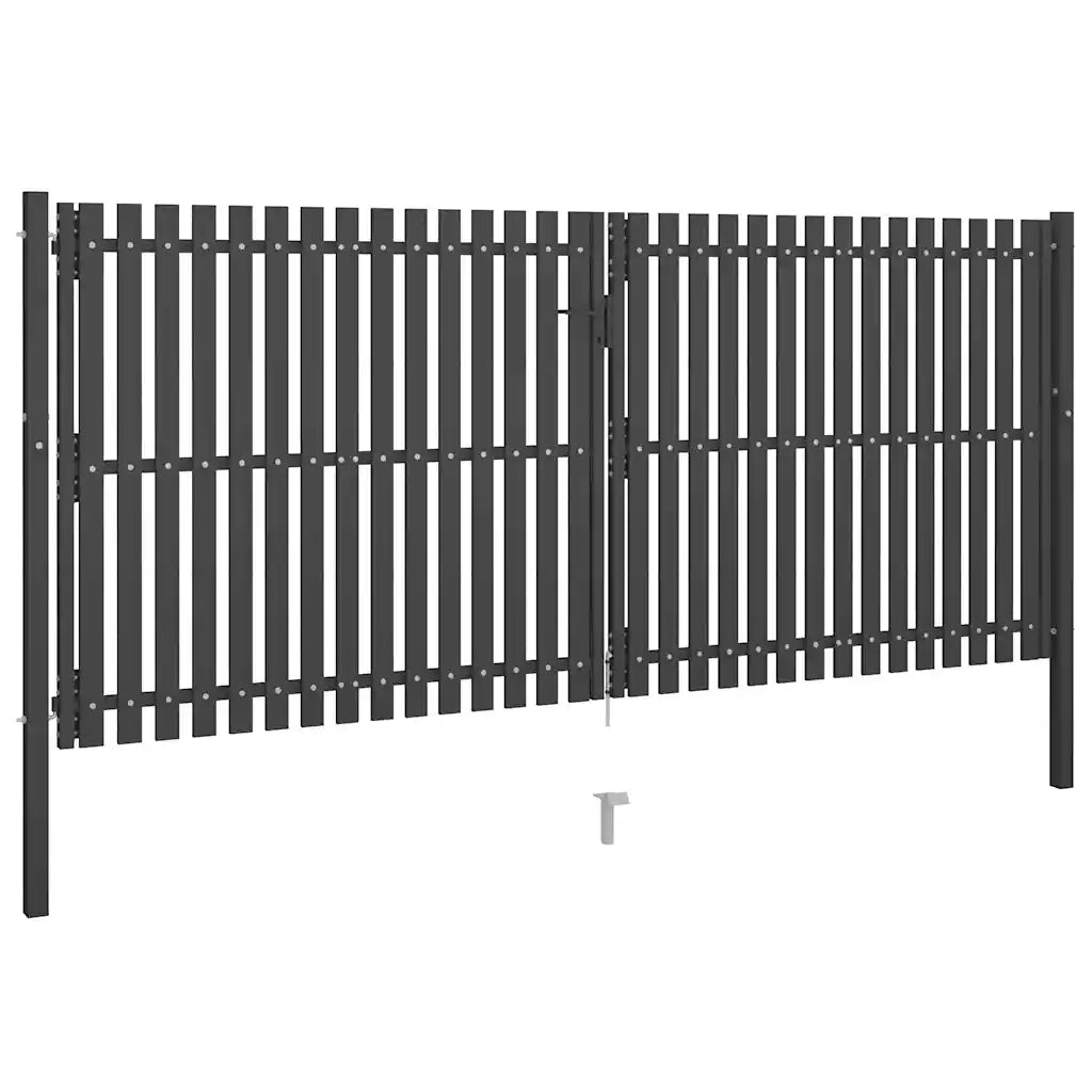 Cancello per Recinzione in Acciaio 4x2 m Antracite cod mxl 41439