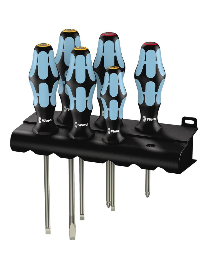 Set di 6 cacciaviti Kraftform WERA 3334/6 Rack