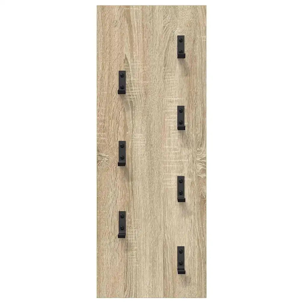 Appendiabiti a muro Rovere Sonoma 30 x 1,5 x 80 cm 874469