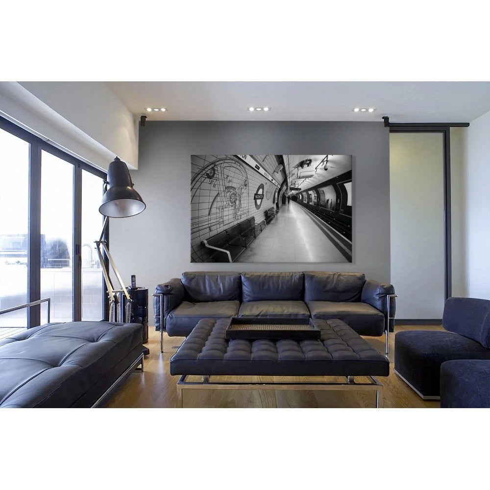 LONDON Subway Paddington - Quadro Canvas su telaio in legno Misura: 70X50 cm