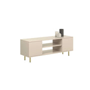 Mobile Porta TV Focus Cashmere 135 cm con Gambe Oro