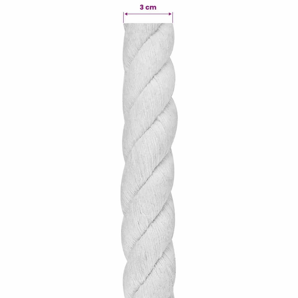 Corda Bianco 3 x 3 x 1000 cm Cotone 42011878