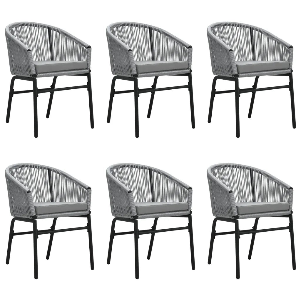 Set Mobili da Pranzo da Giardino 7 pz Antracite cod mxl 39389