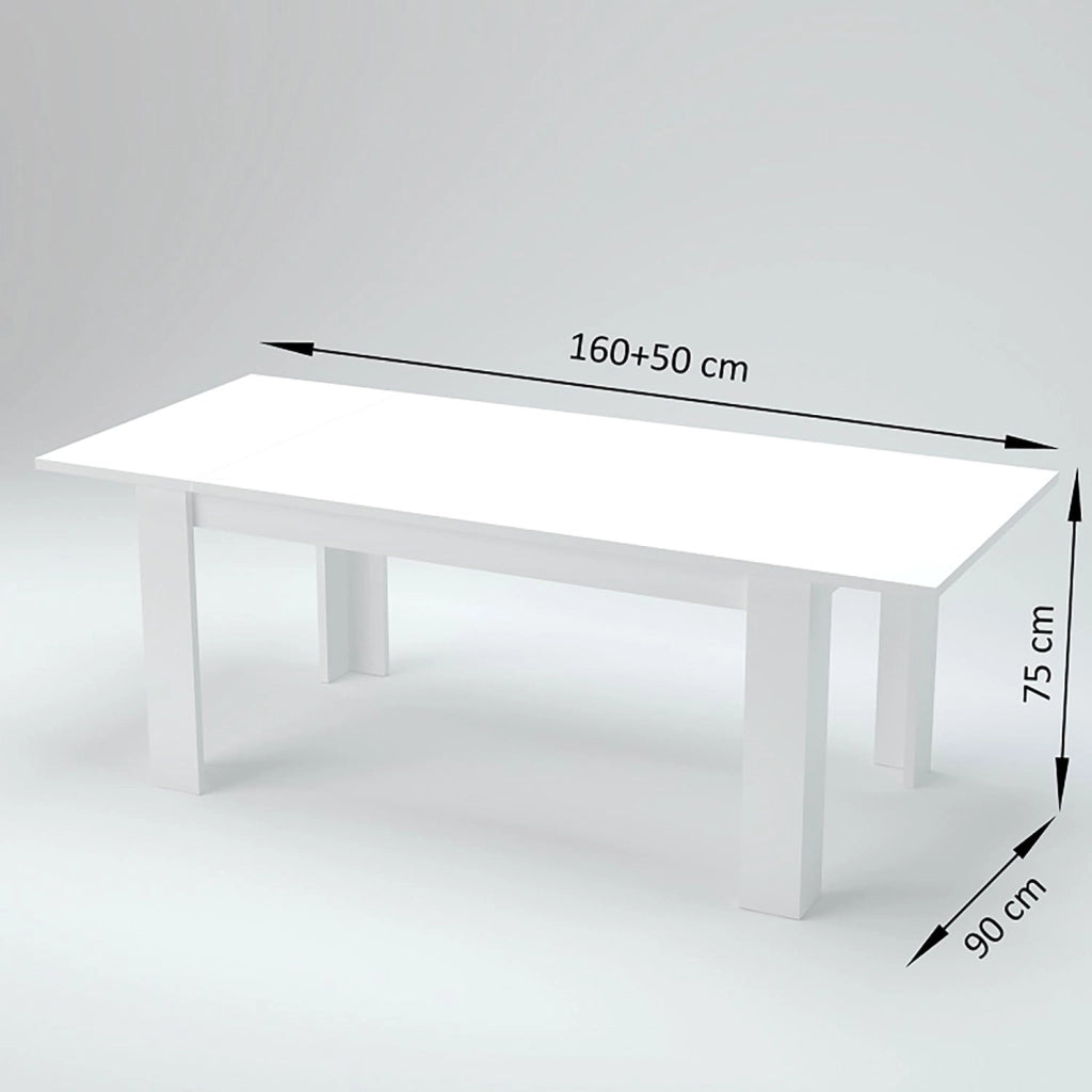 Tavolo Allungabile 160/210x90x75 cm Jesi Olmo Perlato