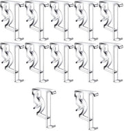 Viti per tende in plastica trasparente - 12 pezzi - 5 cm - Facile da installare - Idonee per tende in legno e in legno finto - Materiale plastico duraturo