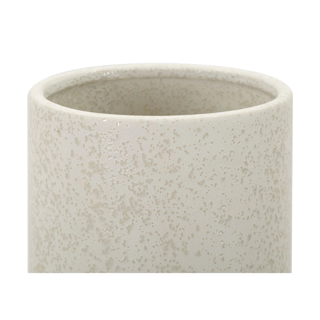 Vaso Decorativo VKH646, Beige, Ceramica, 16x16x28 cm