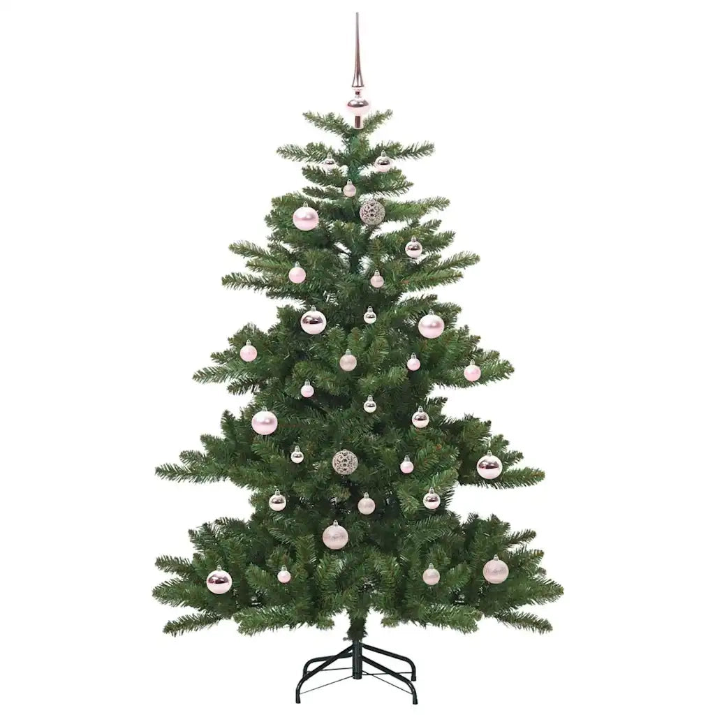Albero di Natale Artificiale-Albero Natalizio con Rami Pieghevoli Verde 150 cm 431006