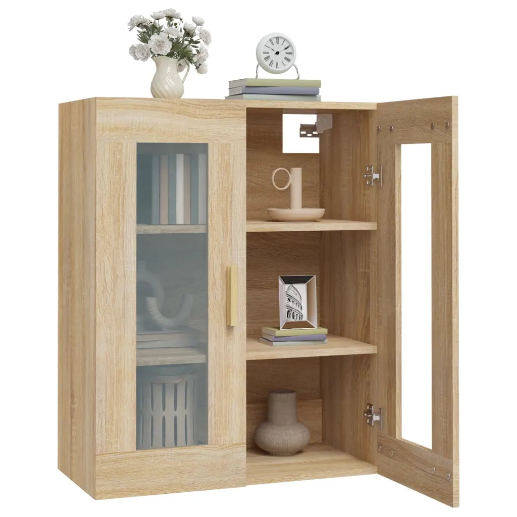 Armadietto Pensile a Parete Rovere Sonoma 69,5x34x90 cm CFW9491308