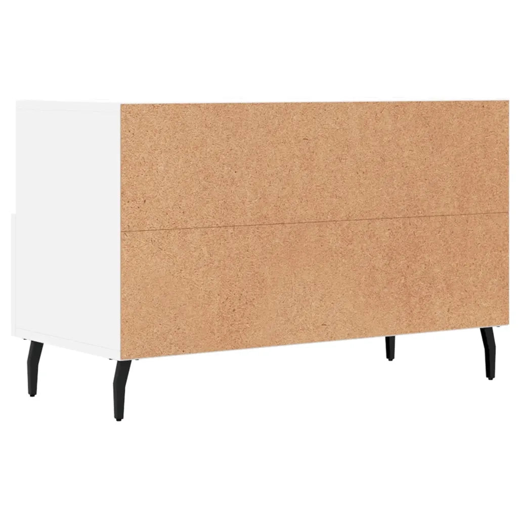 Mobile Porta TV-Mobile per TV-Credenza TV Bianco 80x36x50 cm in Legno Multistrato 693476