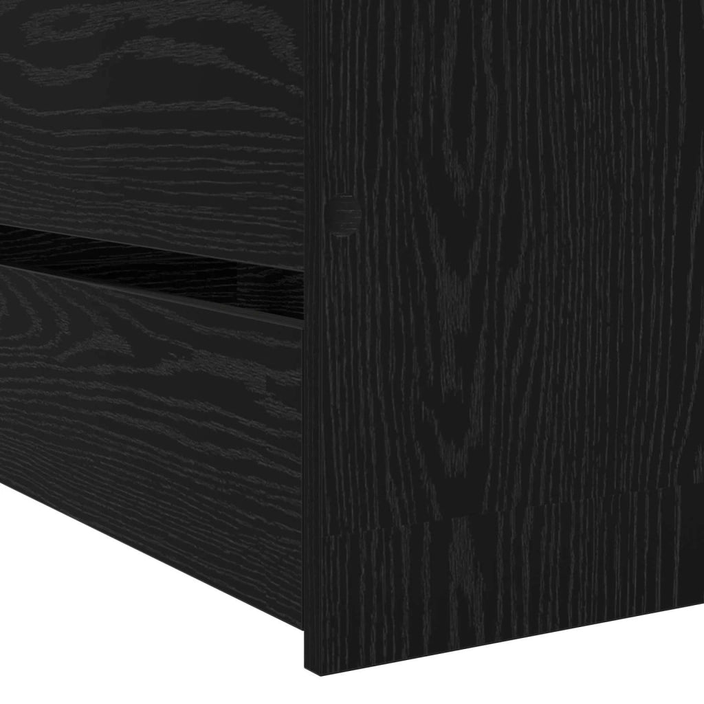 Telaio del letto con storage Rovere Nero 80 x 200 cm 3429515