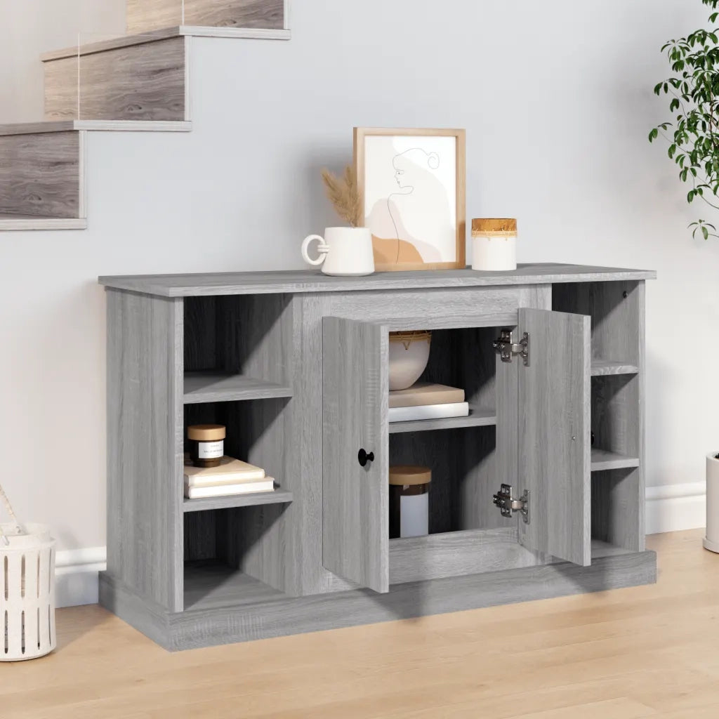 Credenza-Buffet-Armadio da cucina Grigio Sonoma 100x35,5x60 cm in Legno Multistrato