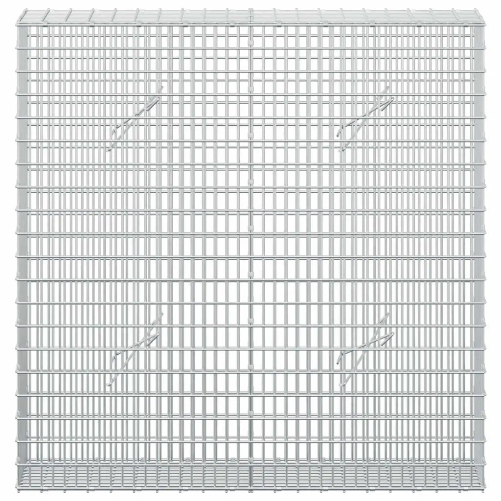 Gabione con filo da 3,5 mm e rete da 5x2,5 cm 100x20x100 cm 3461660