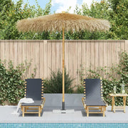 Ombrellone in Bamb¨´-Ombrello da Balcone 270 cm con Parasole in Foglie di Banano