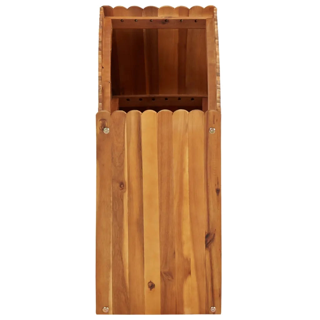 Letto Rialzato da Giardino 100x30x50 cm in Massello di Acacia 45924