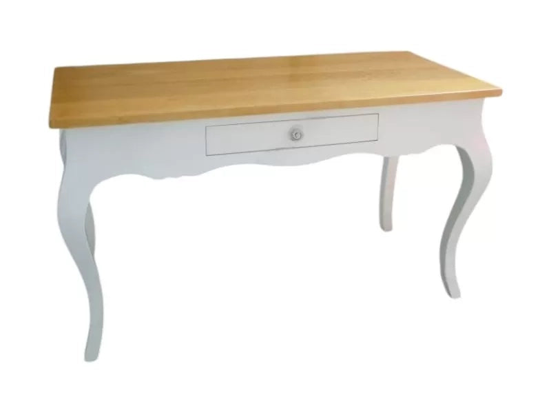 Scrivania 1 cassetto legno bianco bicolore 160x75x80 (170) - Mobili 2G