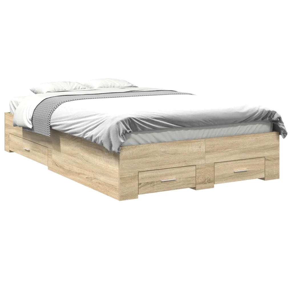 Struttura del letto Marrone 120 x 200 cm Legno multistrato 3345114