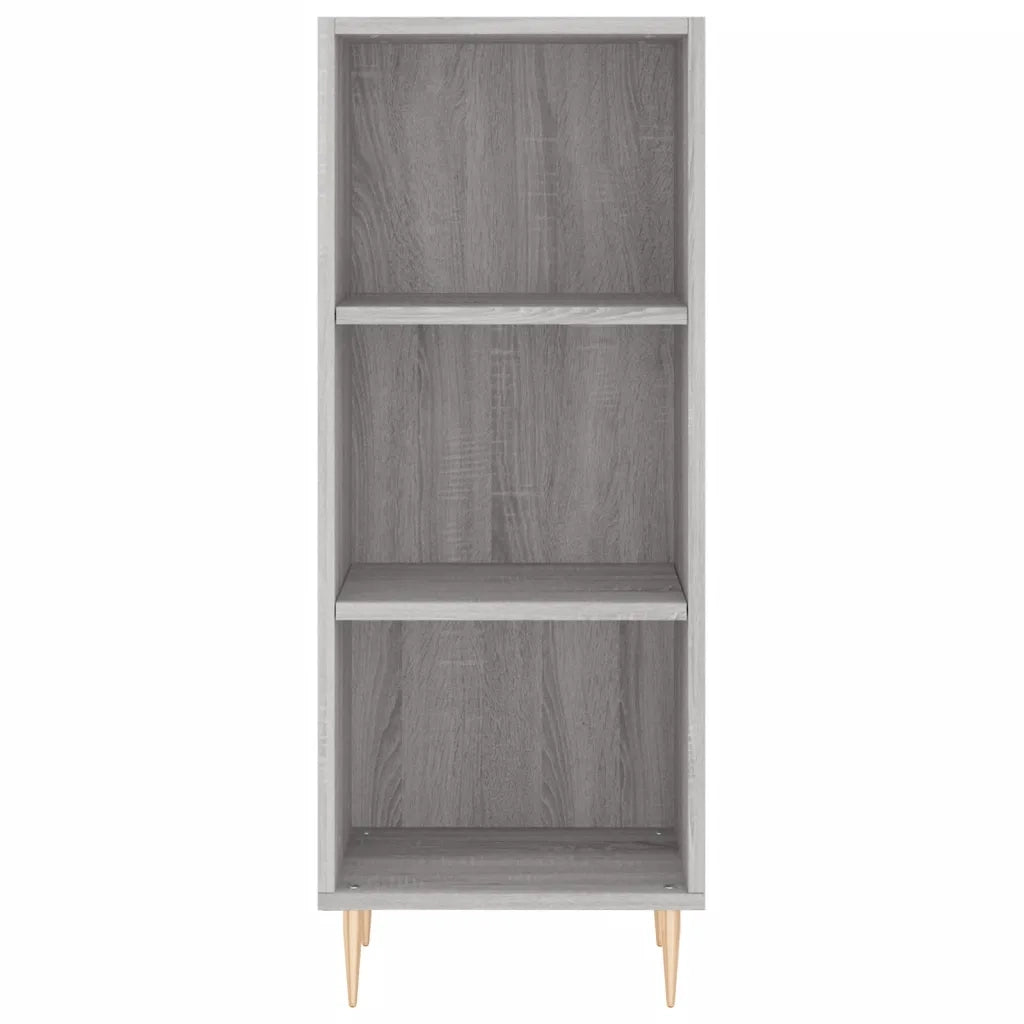 Credenza-Buffet-Armadio da cucina Grigio Sonoma 34,5x34x180 cm in Legno Multistrato 590285