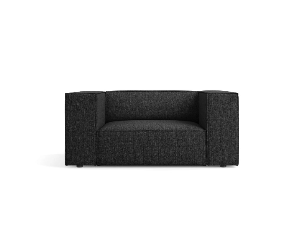 Cosmopolitan Design - Poltrona "Arendal" in ciniglia nero 