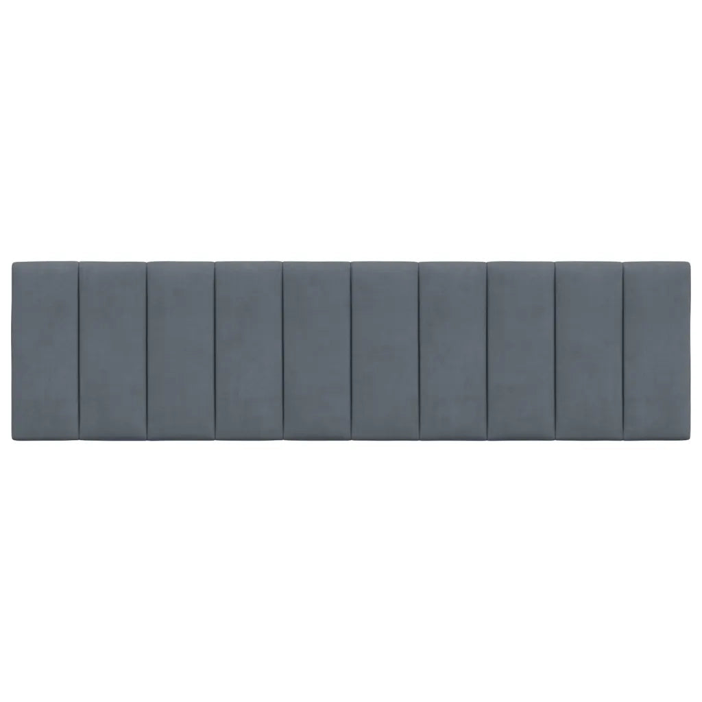 Cuscino Testiera Hanko Grigio Scuro 183 cm in Velluto