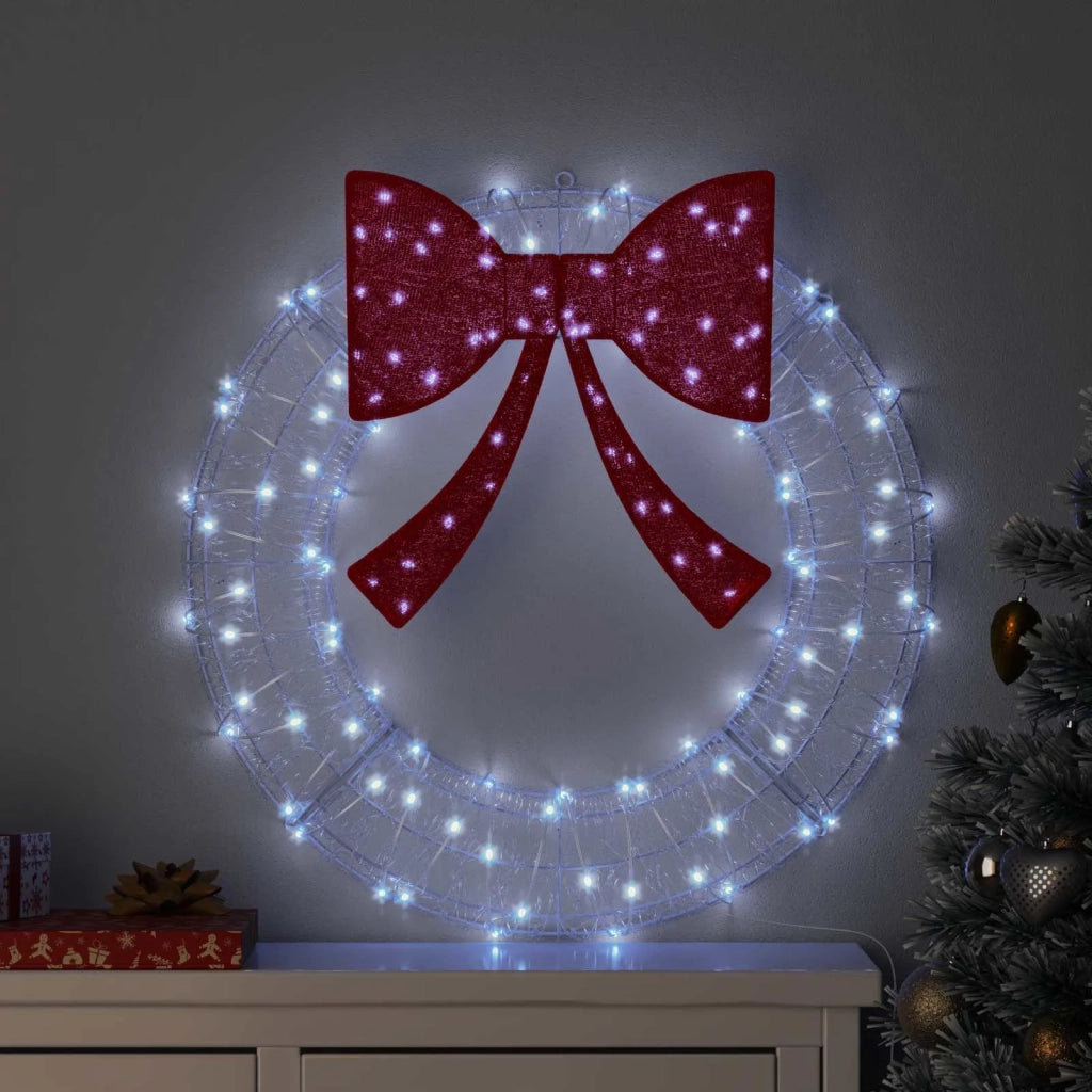 Corona con 60 LED Bianco freddo 76 x 76 x 8,5 cm Acrilico CFW9257499