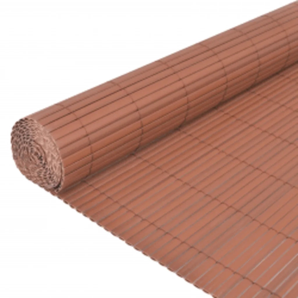 Recinzione da Giardino | Recinzione da cortile a Doppio Lato 90x400 cm Marrone