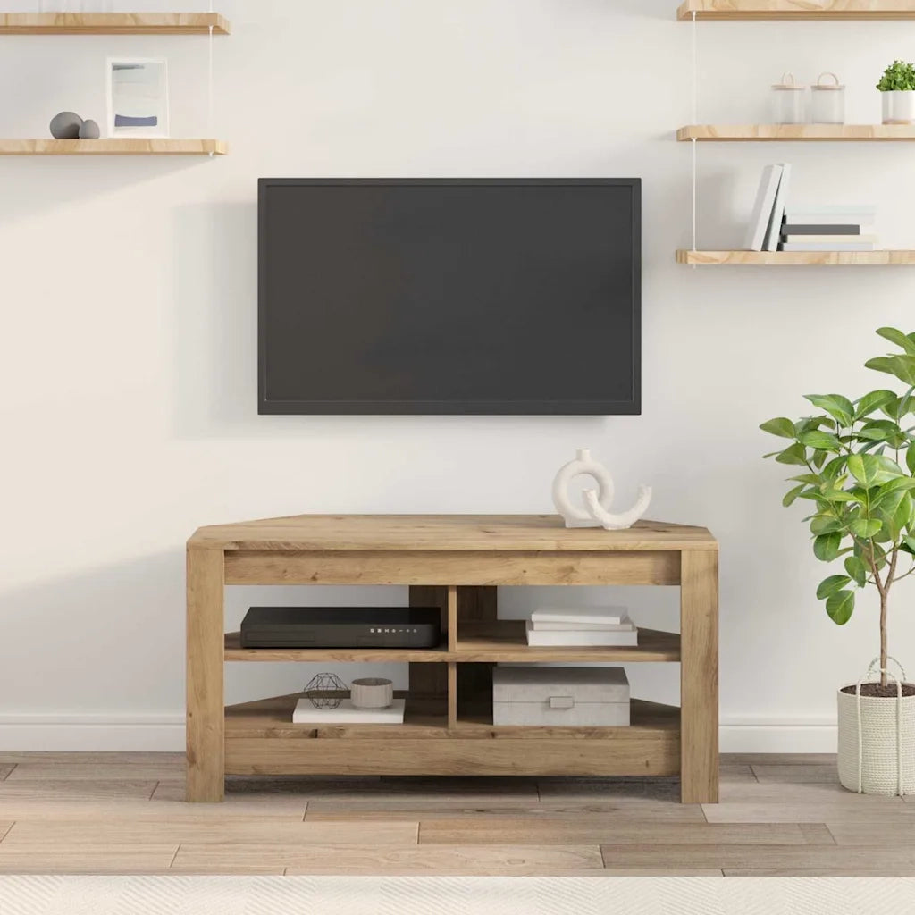MobileTVAngolare Rovere artigianale 102 x 40,5 x 45 cm