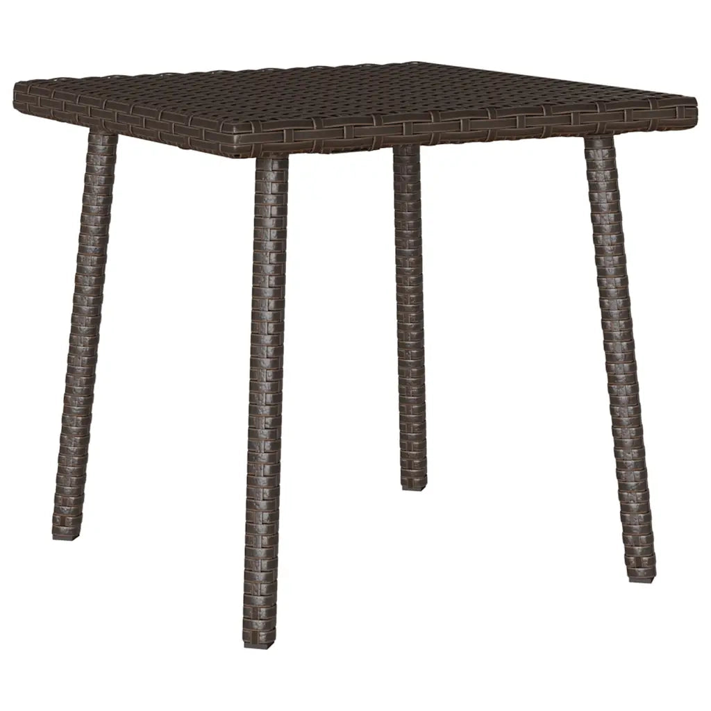 Tavolino Giardino | Tavolino da esterno Rettangolare Marrone 40x40x37 cm Polyrattan