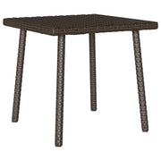 Tavolino Giardino | Tavolino da esterno Rettangolare Marrone 40x40x37 cm Polyrattan