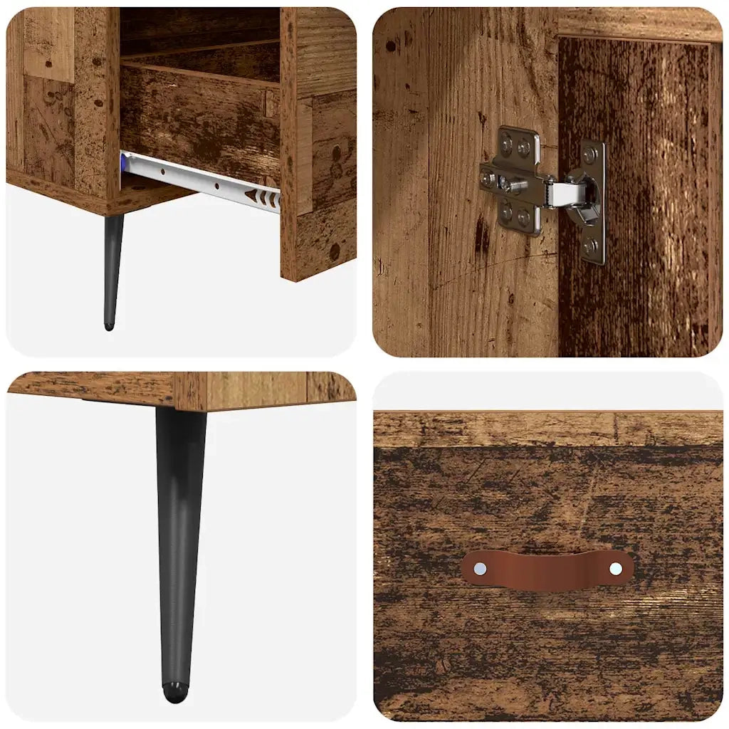 Credenza | Madia | Buffet da pranzo | Armadio da pranzo con cassetto Legno vecchio 69,5 x 31 x 115 cm