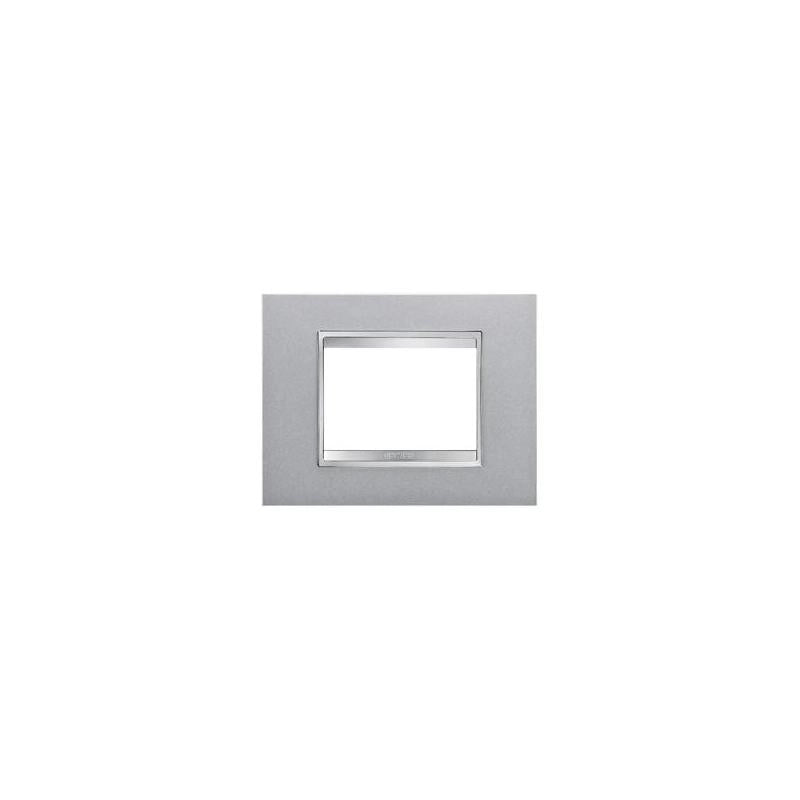 GW16203Vt Placca Lux 3P Colore Titanio