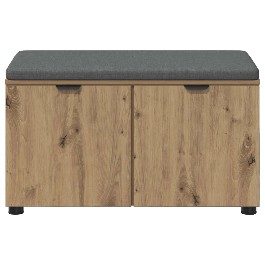 Panca per scarpe con cuscino Rovere Artigianale 80 x 38 x 46 cm 906105