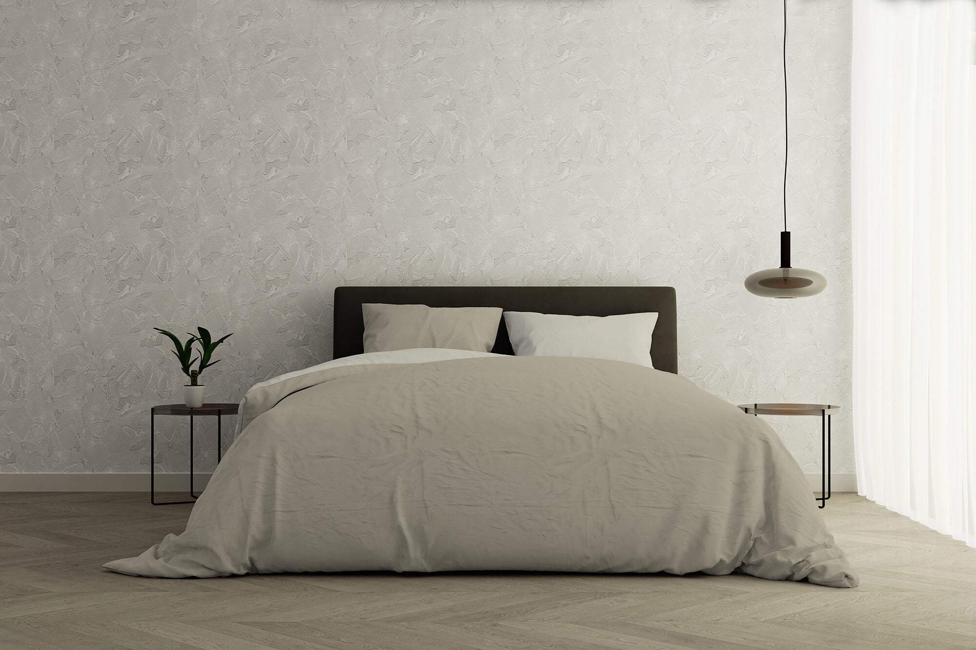 Copripiumino con Sacco e Federe Doubleface Tortora/Panna Singolo