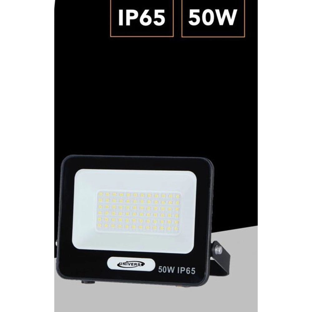 Trade Shop - Faro Proiettore Smd Led Floodlight 50 W Slim Ip65 Luce 3000k 4000k 6500k Ek05-50w - Nero-bianco Freddo      -
