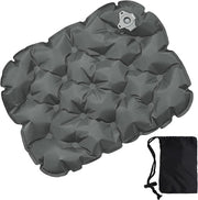 Cuscino gonfiabile per campeggio e spiaggia con funzione impermeabile. Accessorio ideale per escursioni a piedi e gite di pesca.