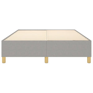 Struttura Letto a Rete a Molle Grigio Chiaro 140x190 cm Tessuto 3120953