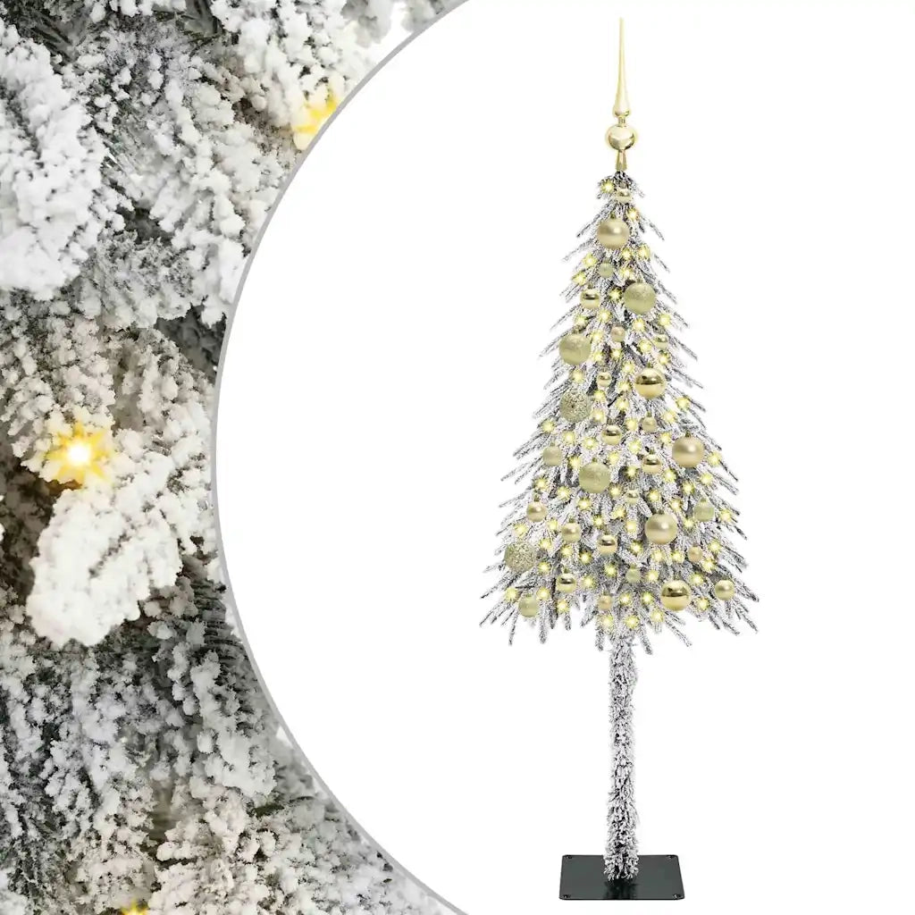 Albero di Natale con 150 LED Bianco 120 cm PE e Acciaio 3396207