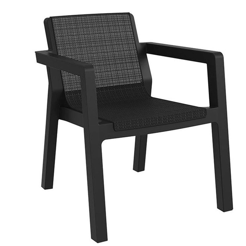 Set da giardino da 2 posti Riviera Antracite - La Dea Sedia
