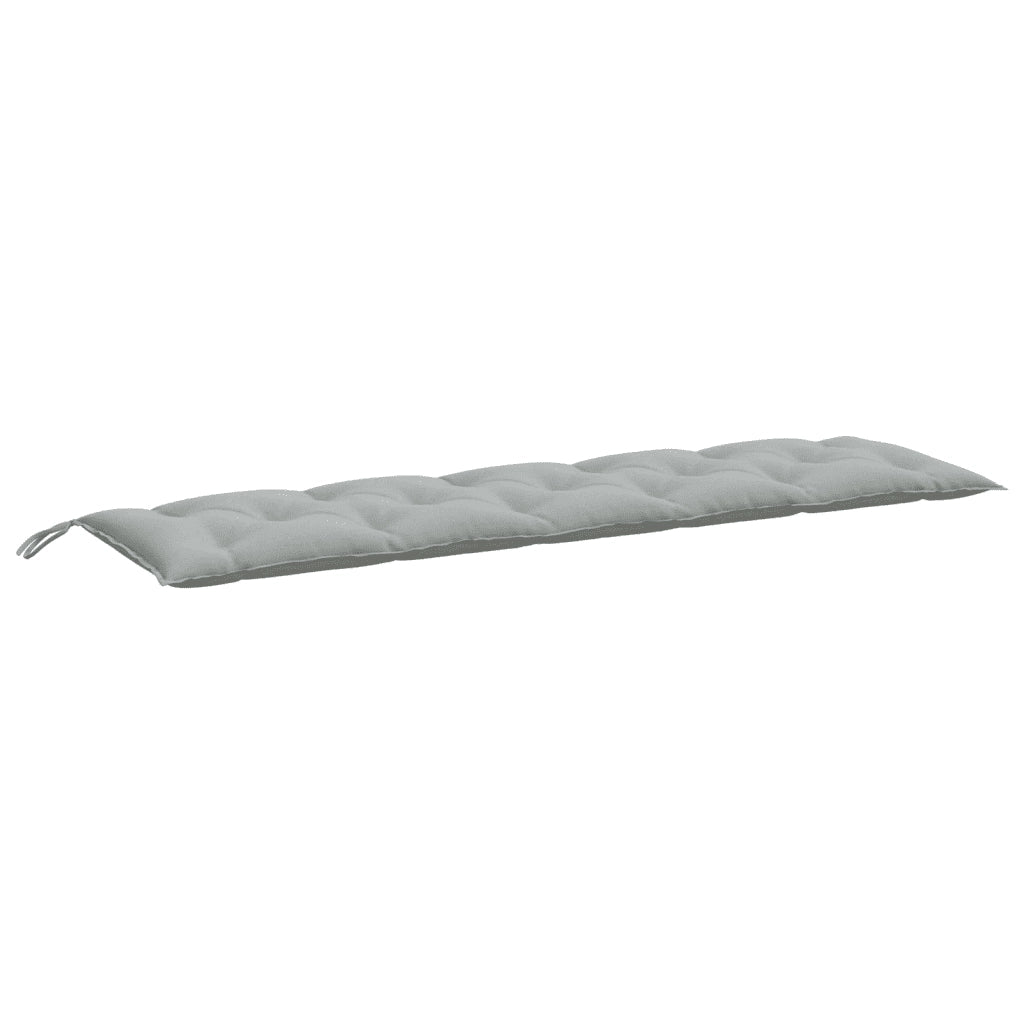 Cuscino Panca Giardino Grigio Chiaro MÃ©lange 180x50x7cm Tessuto