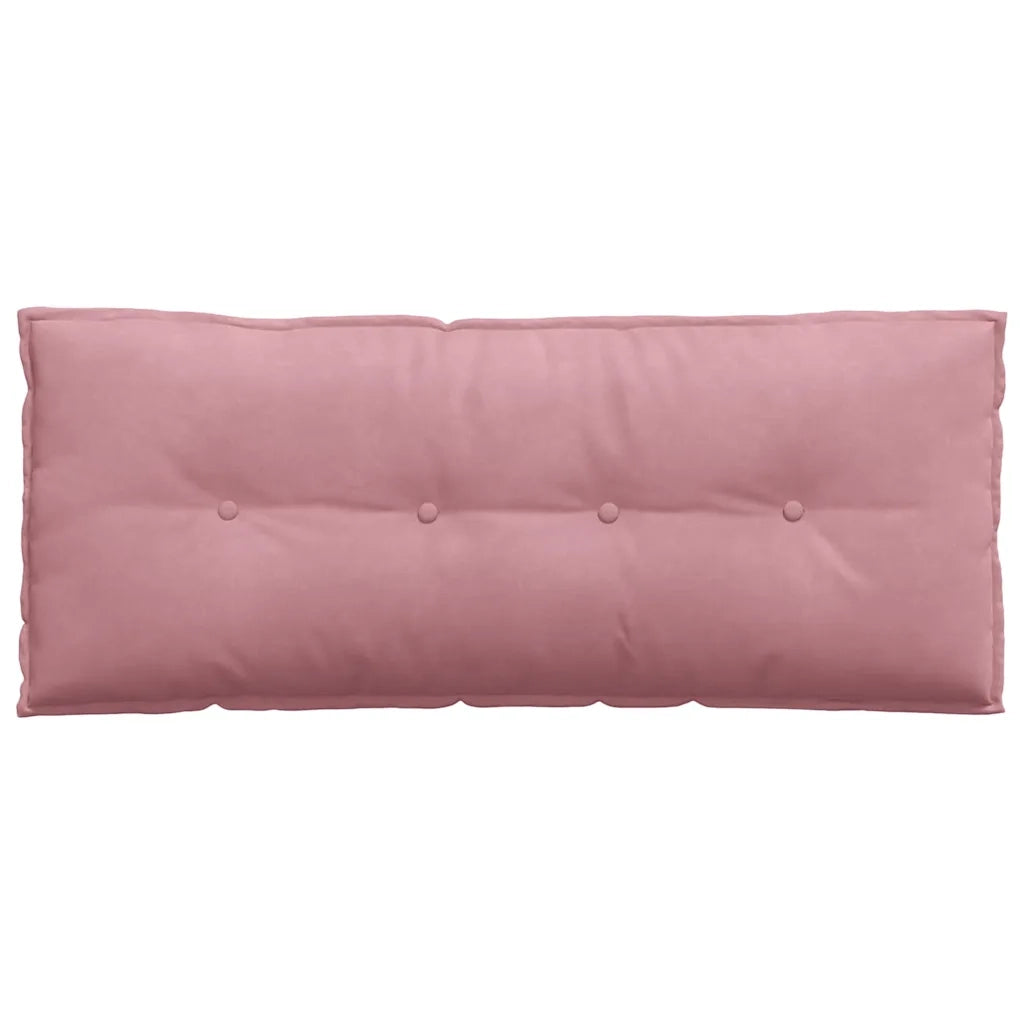 Cuscino per Schiena Rosa 120 x 50 cm Tessuto in Cords