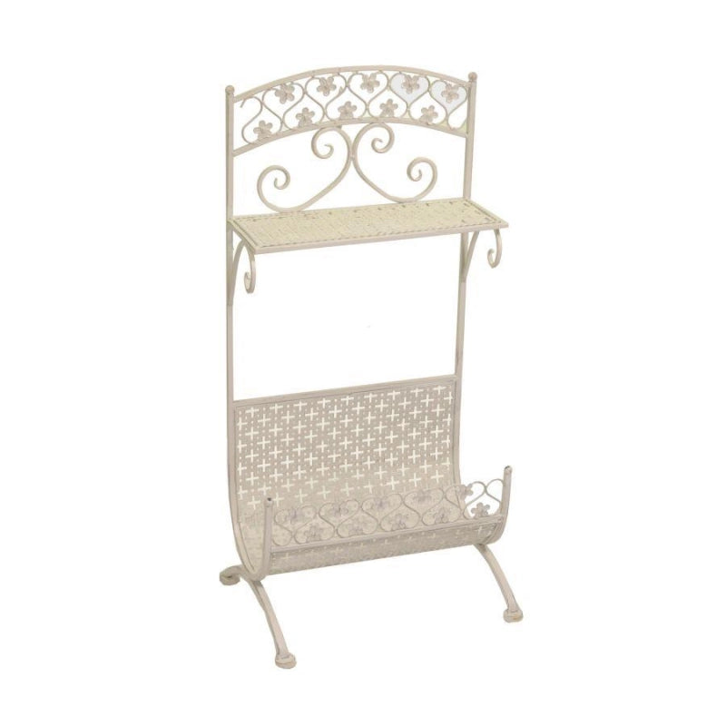 Portariviste metallo letizia bianco cm31x42h85
