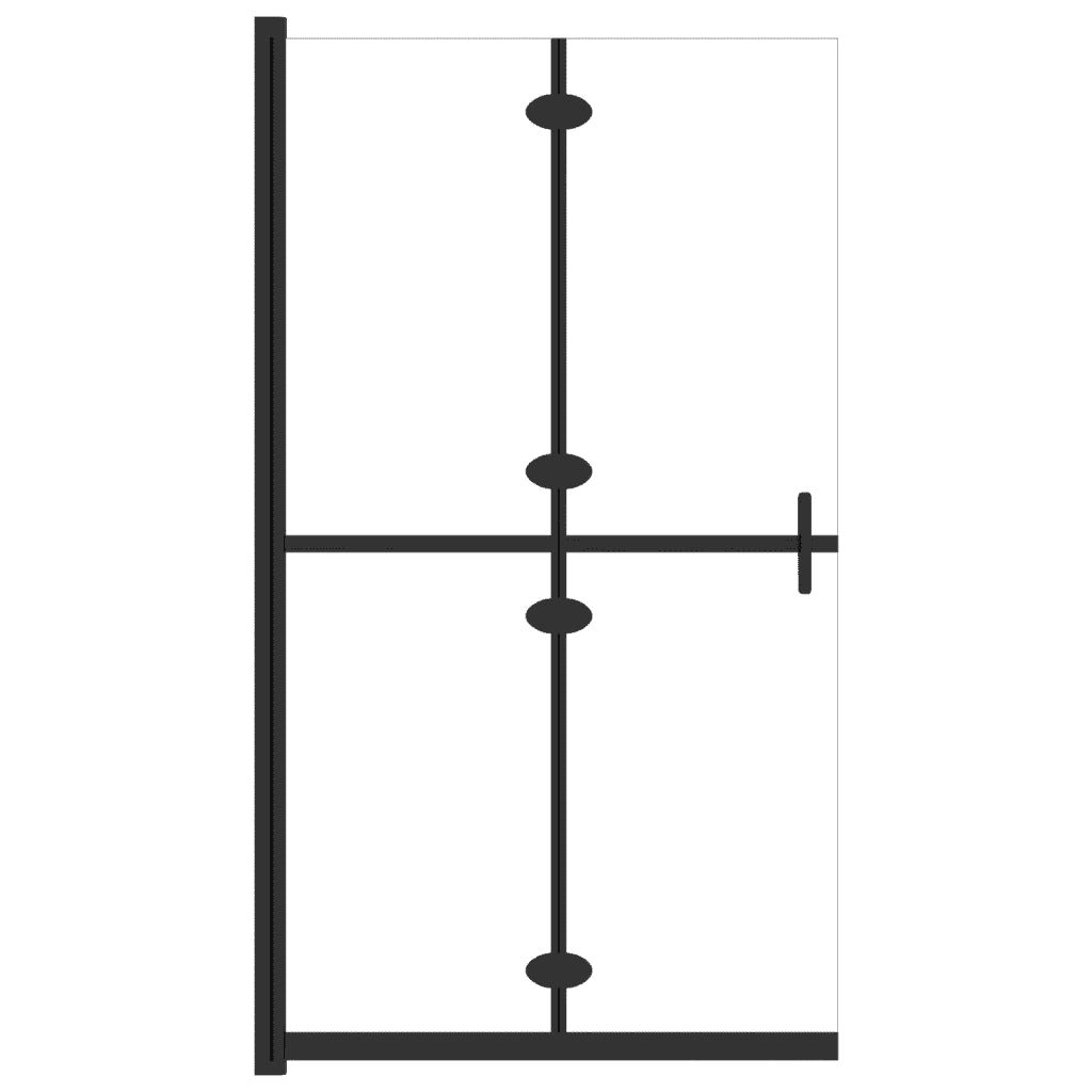 Parete per Doccia Walk-in Pieghevole in Vetro ESG 110x190 cm cod mxl 49156