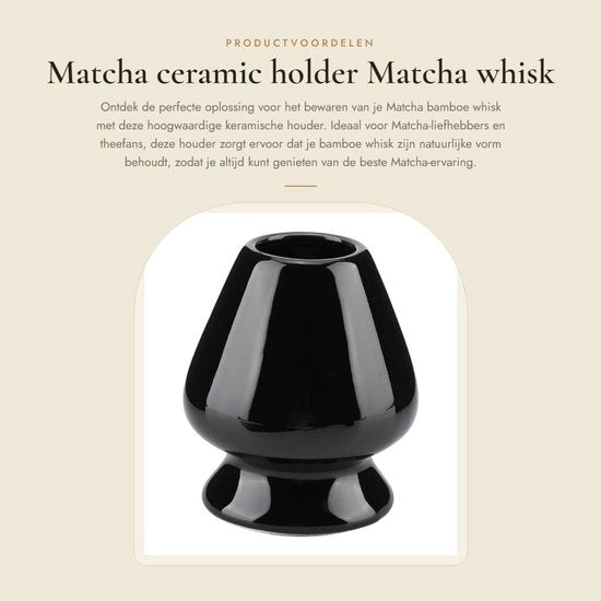 Accessorio per Tè in Ceramica con Base Antiscivolo e Forma Naturale in Bambù - Garanzia di Sicurezza - Design Ergonomico