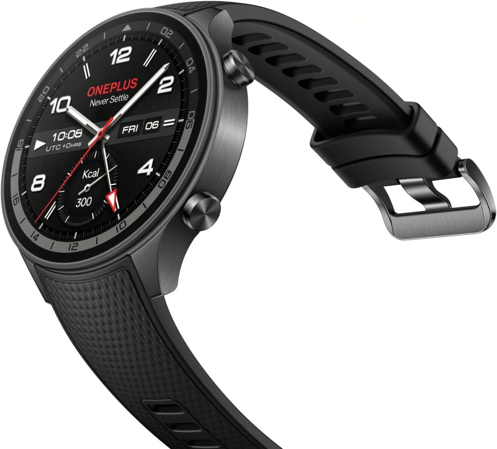 2R Watch con Wear OS 4 di Google, Chipset Snapdragon W5, fino a 100 ore di durata della batteria, display AMOLED da 1,43", oltre 100 modalità sportive, GPS a doppia frequenza, 5ATM, IP68 e