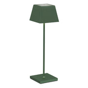 SIESTA Lampada da tavolo portatile LED 2,2W IP54 CCT 2700-3000K dimmerabile touch - Struttura in alluminio pressofuso - Colore Verde Bosco