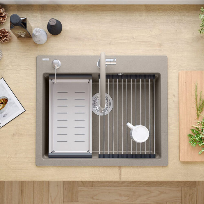 Lavello In Granito Kurt 110 Workstation Beige