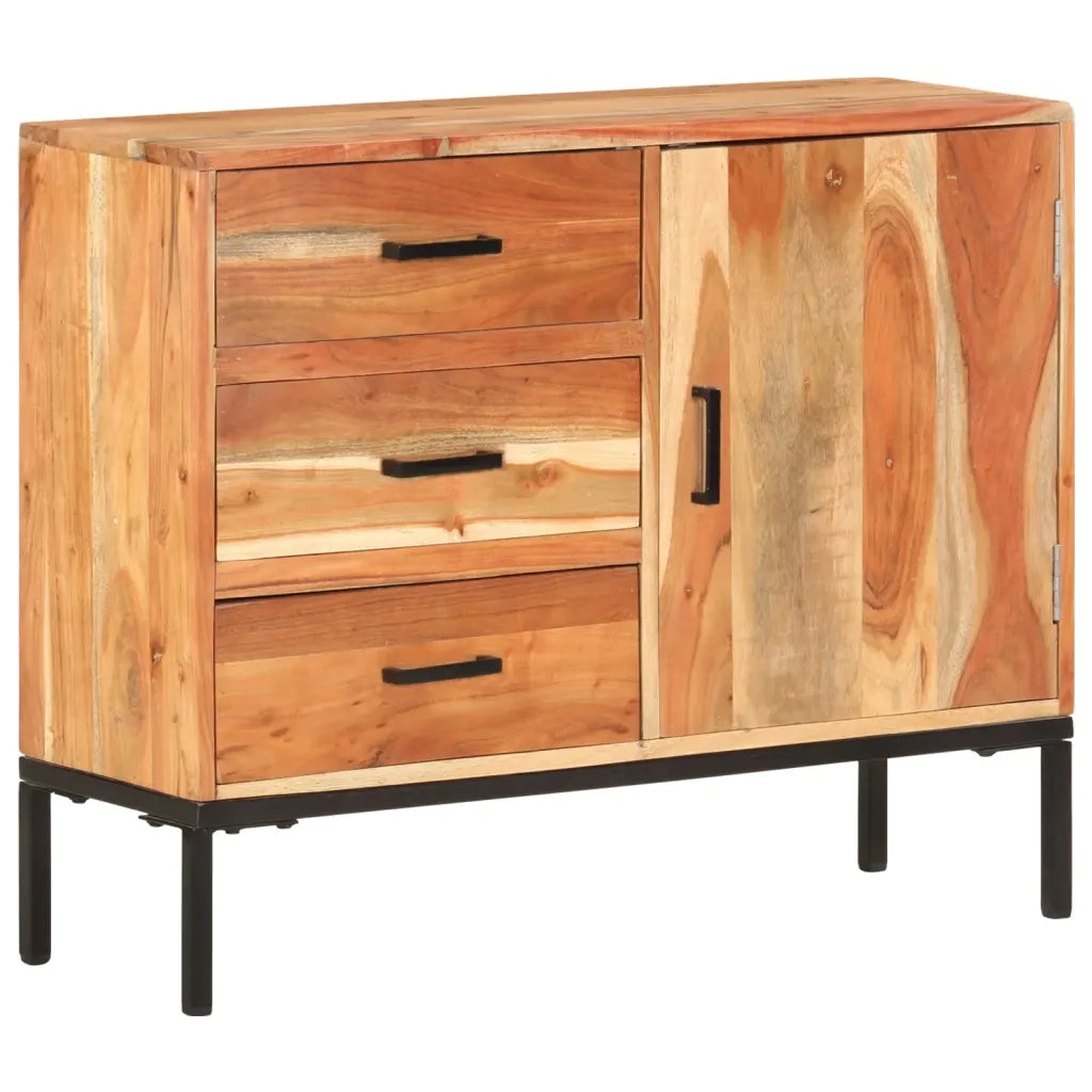 Credenza 88x30x73 cm in Legno Massello di Acacia 329247